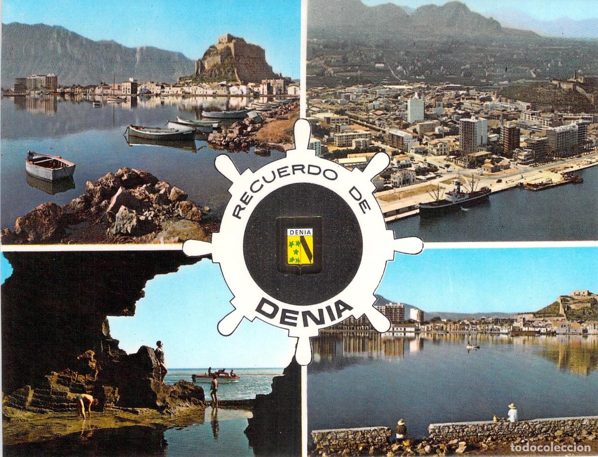 Postales: Postal de Denia Alicante Diversos Aspectos Escudo de Oro