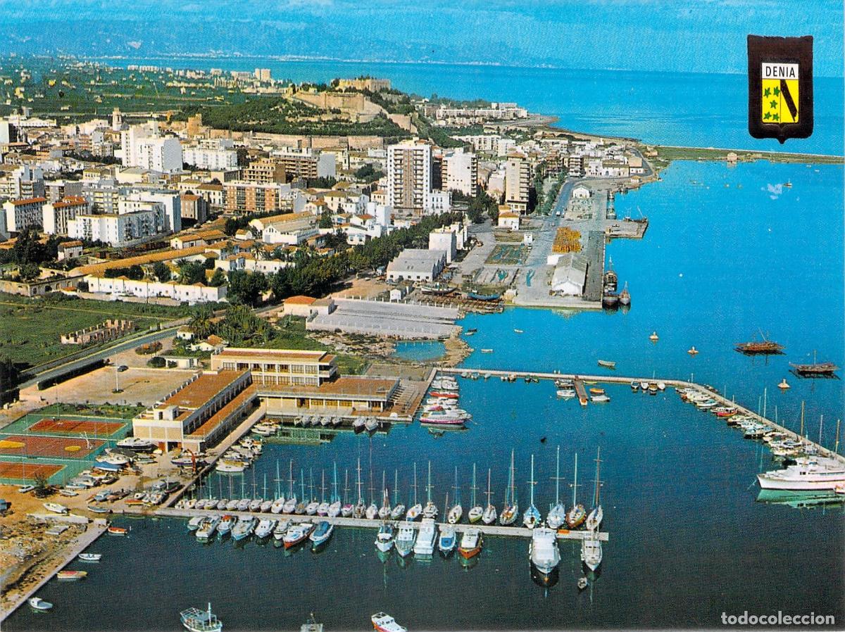 Postales: Postal de Vista A&eacute;rea del Puerto de D&eacute;nia, Alicante
