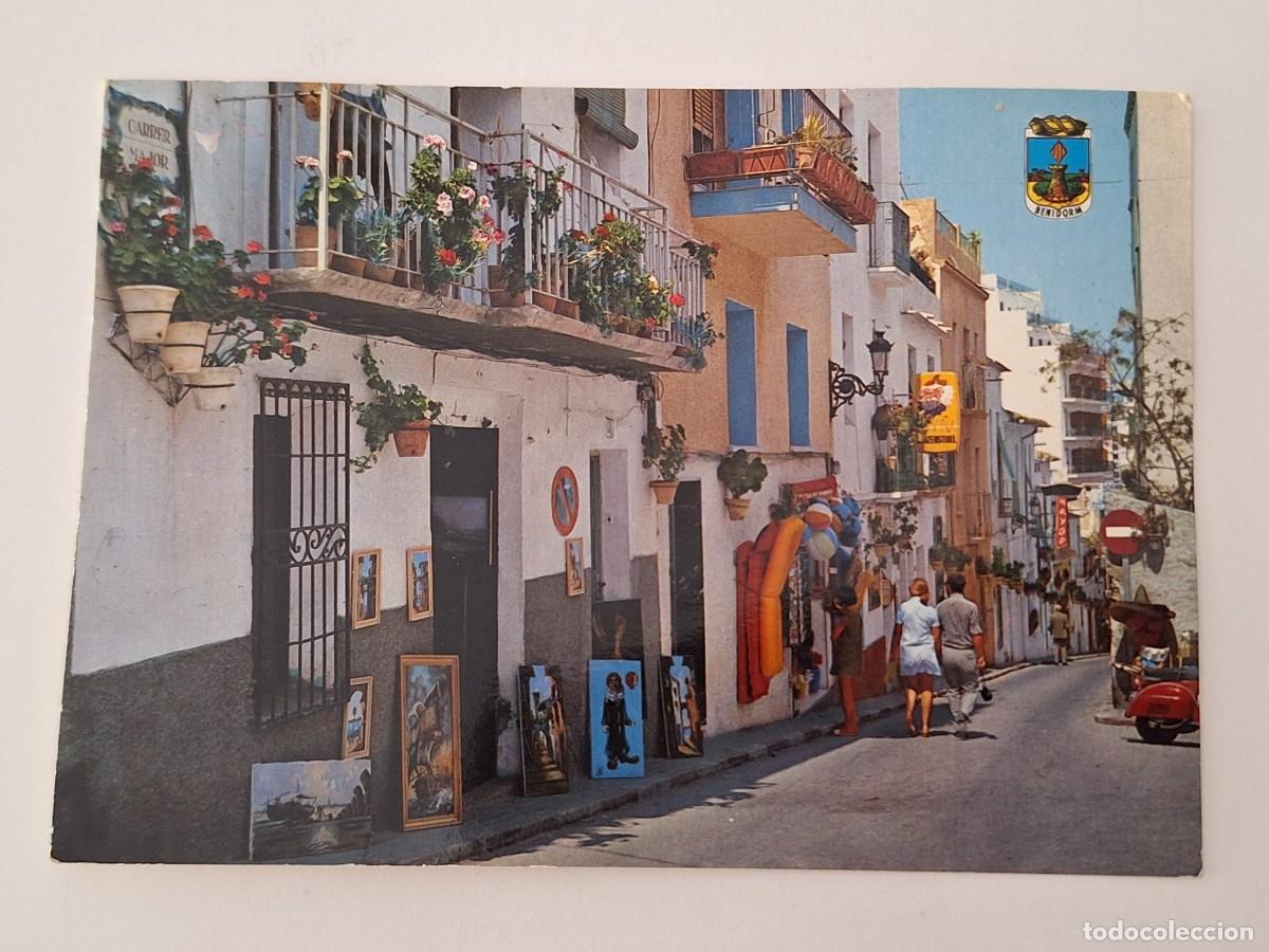 Postales: ANTIGUA POSTAL CALLE TIPICA BENIDORM ALICANTE RV 2855