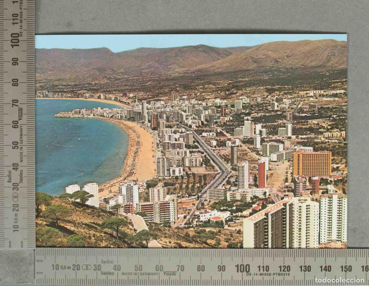 Postcards: POSTAL. Benidorm - Vista a&eacute;rea de la Playa de Levante y Rinc&oacute;n de Loix