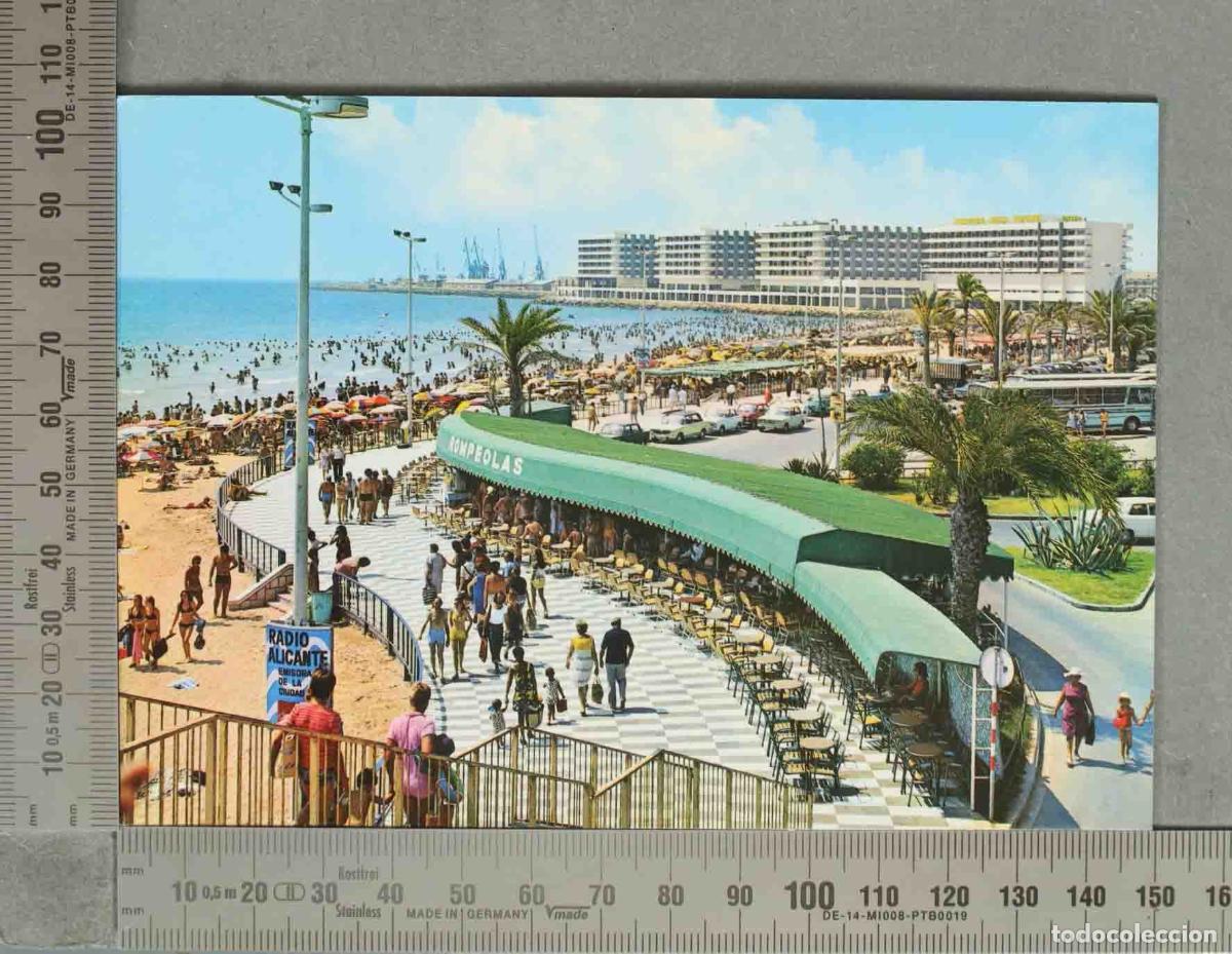 Postais: POSTAL. Alicante - Playa del Postiguet - Bar Rompeolas