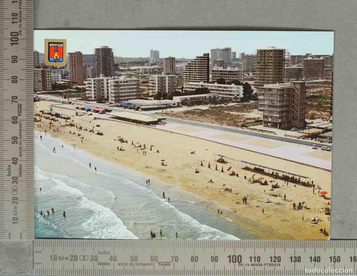Postais: POSTAL. Alicante - Playa de San Juan - Vista a&eacute;rea