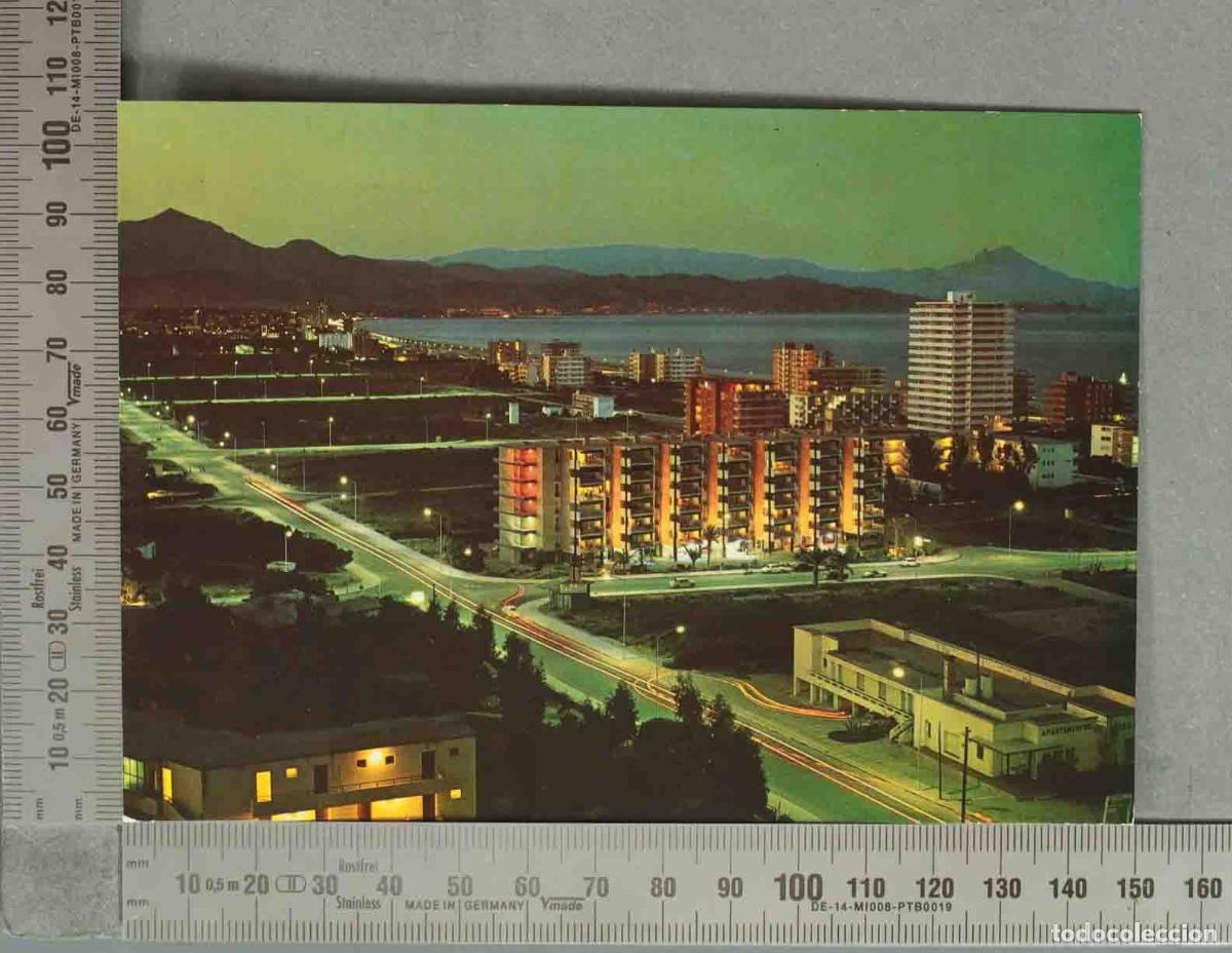 Postales: POSTAL. Palma de Mallorca - Vista nocturna - Hotel F&eacute;nix
