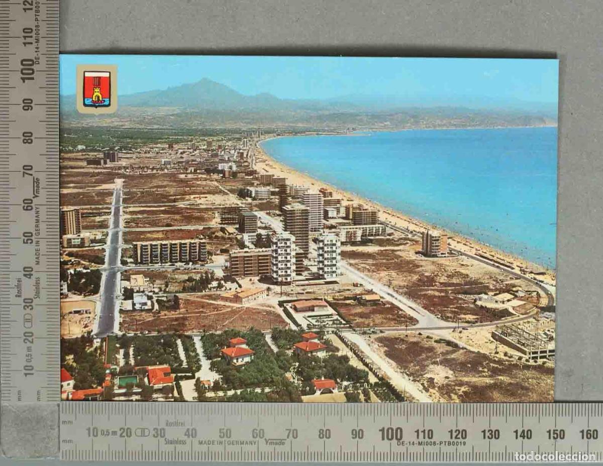 Postales: POSTAL. Playa de San Juan - Alicante - Vista a&eacute;rea