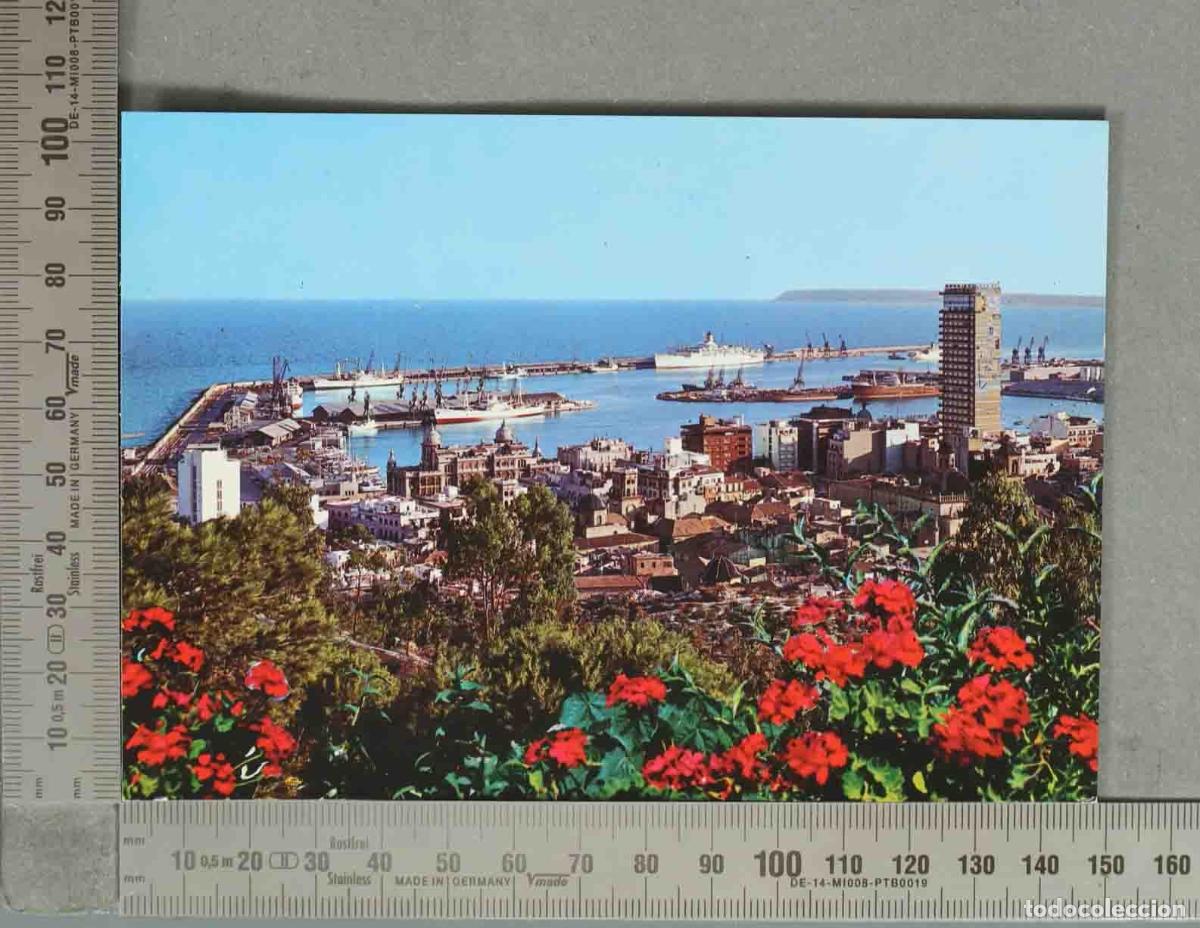 Postkarten: POSTAL. Alicante - Vista parcial del puerto