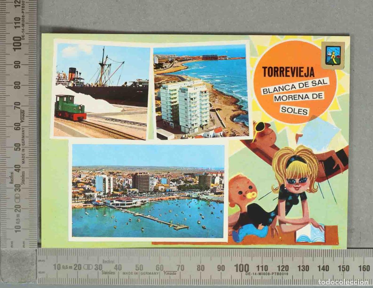 Postales: POSTAL. Torrevieja - Blanca de sal y morena de soles - Diversos aspectos