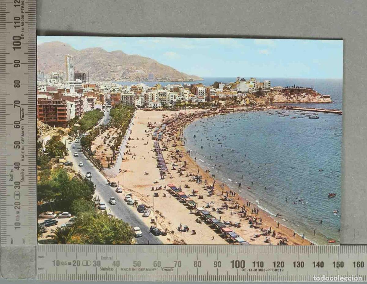 Postales: POSTAL. Benidorm - Alicante - Vista panor&aacute;mica de la Playa de Levante