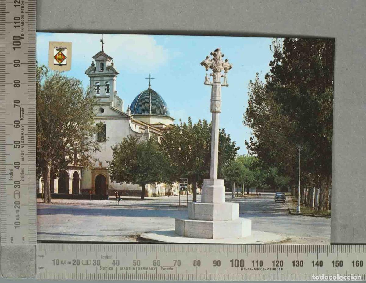 Postales: POSTAL. Castell&oacute;n de la Plana - Bas&iacute;lica del Lled&oacute; - Monumento de la Cruz - Escudo de Castell&oacute;n