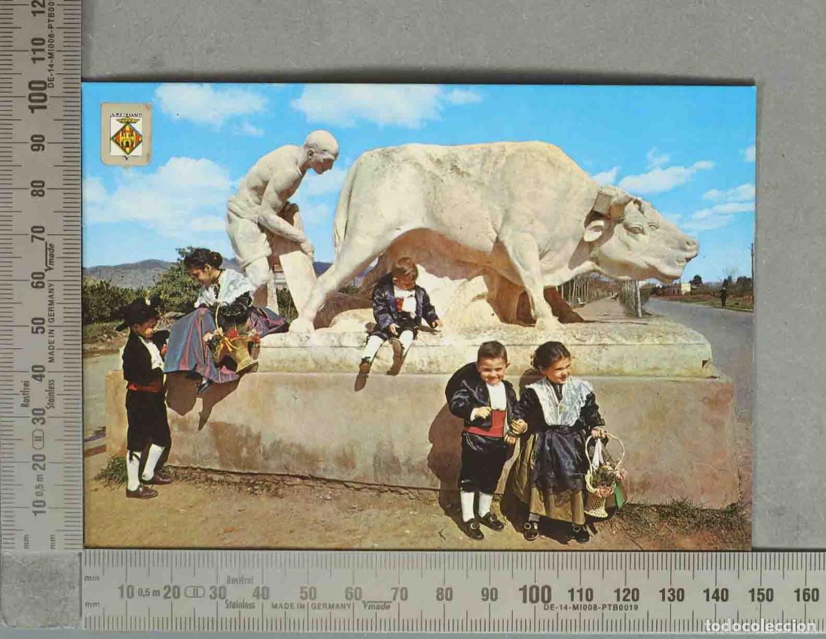 Postales: POSTAL. Castellon de la Plana - Monumento a Perot de Granyana - Ediciones Comas