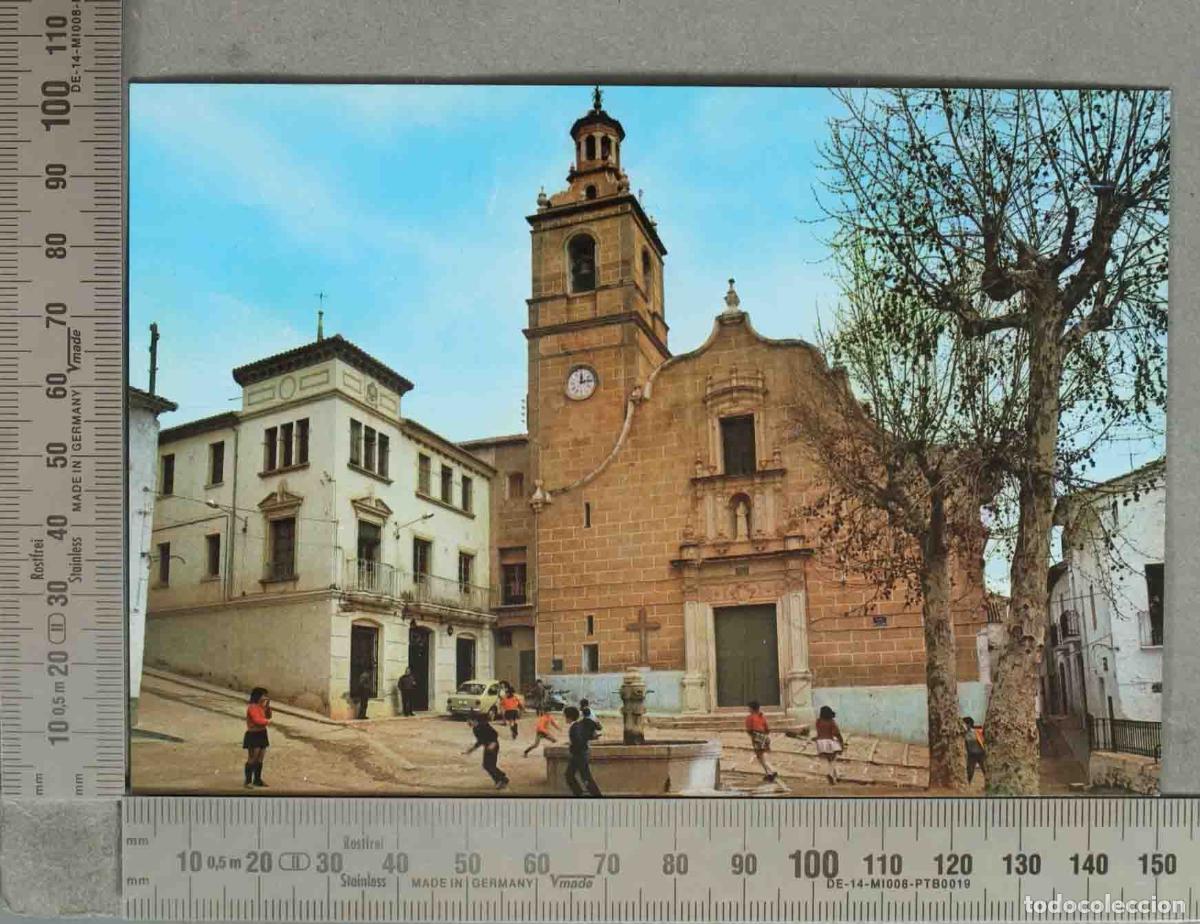 Postales: POSTAL. BOLBAITE (Valencia) N&ordm; 5 Vista de la plaza de la iglesia