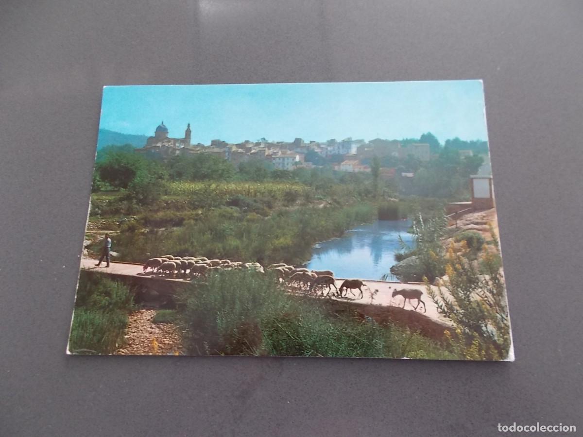 Postales: NAVAJAS --CASTELLON -- VISTA PARCIAL.PASARELA SOBRE EL PALANCIA