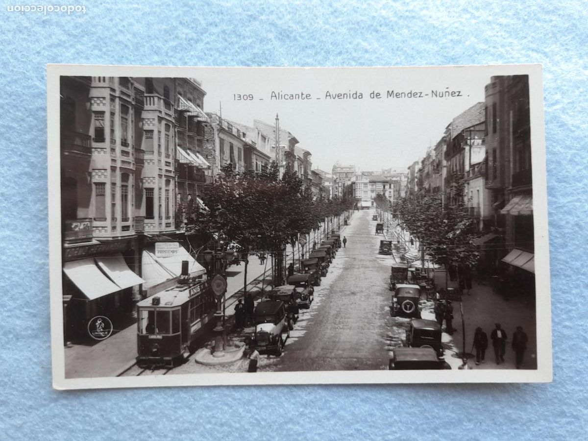 Postais: Alicante. Avenida de M&eacute;ndez N&uacute;&ntilde;ez.