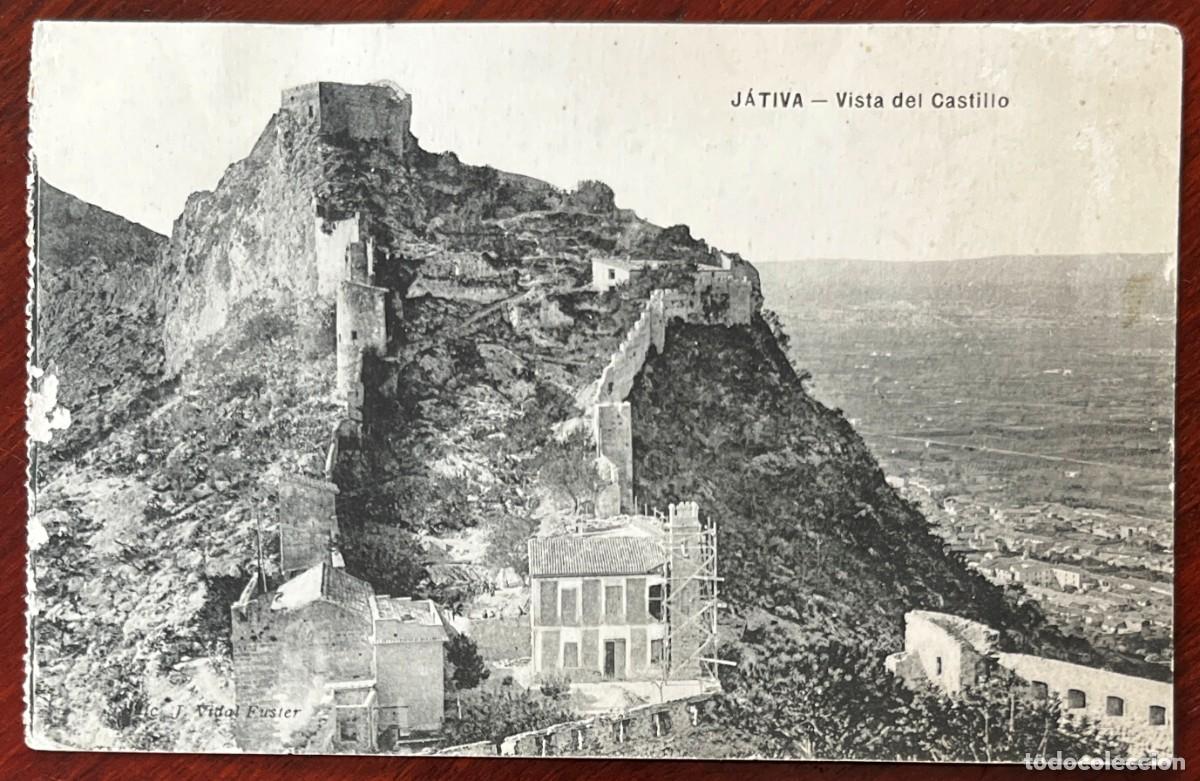 Postales: ANTIGUA POSTAL DE JATIVA. VALENCIA. VISTA DEL CASTILLO. SIN CIRCULAR