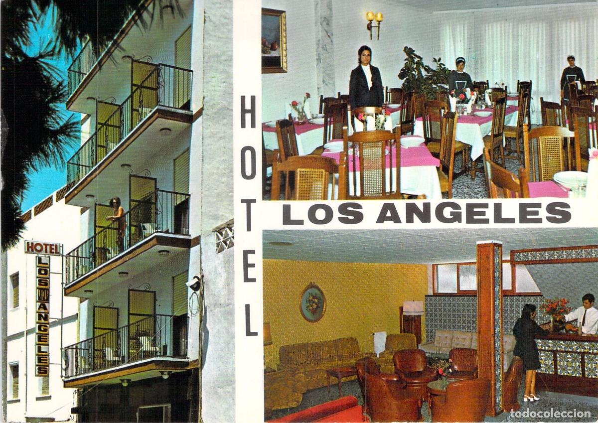 Postales: Postal Hotel Los Angeles Benidorm Alicante Vistas Interiores y Exterior
