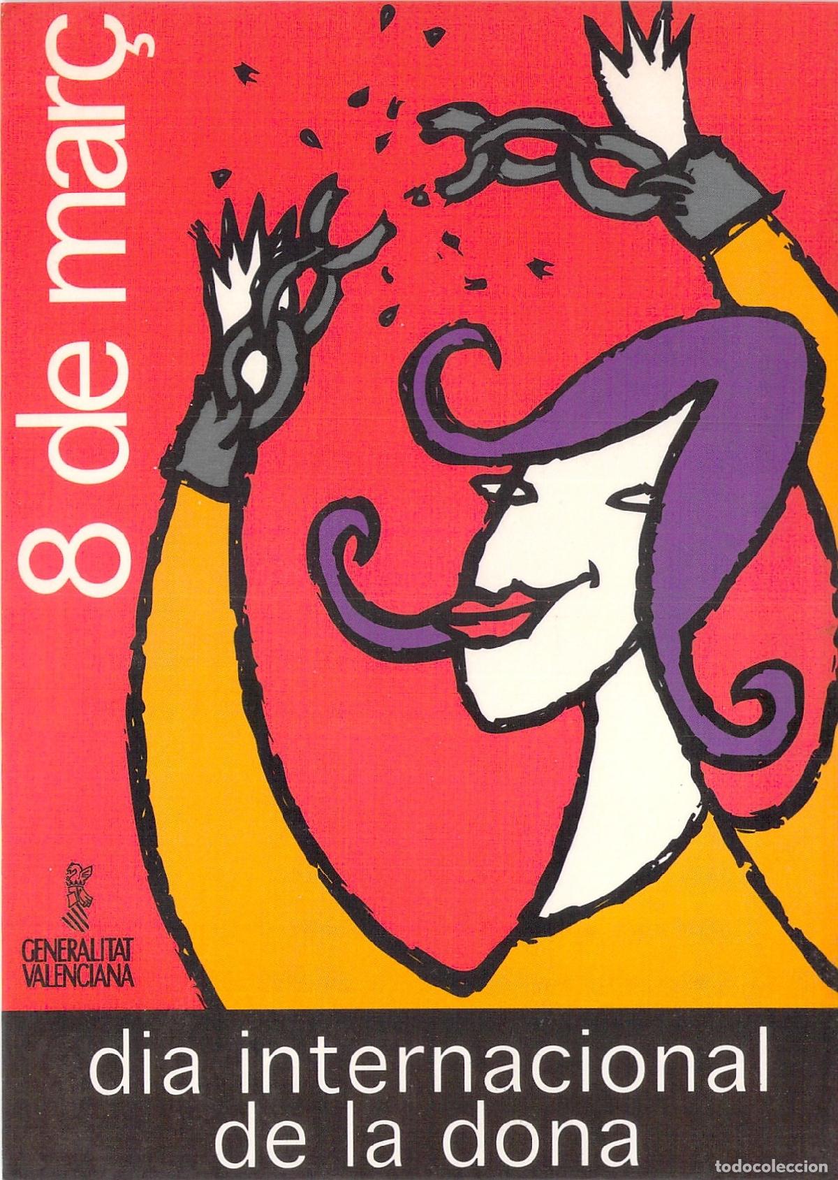 Postales: Postal D&iacute;a Internacional de la Mujer 8 de Marzo Generalitat Valenciana