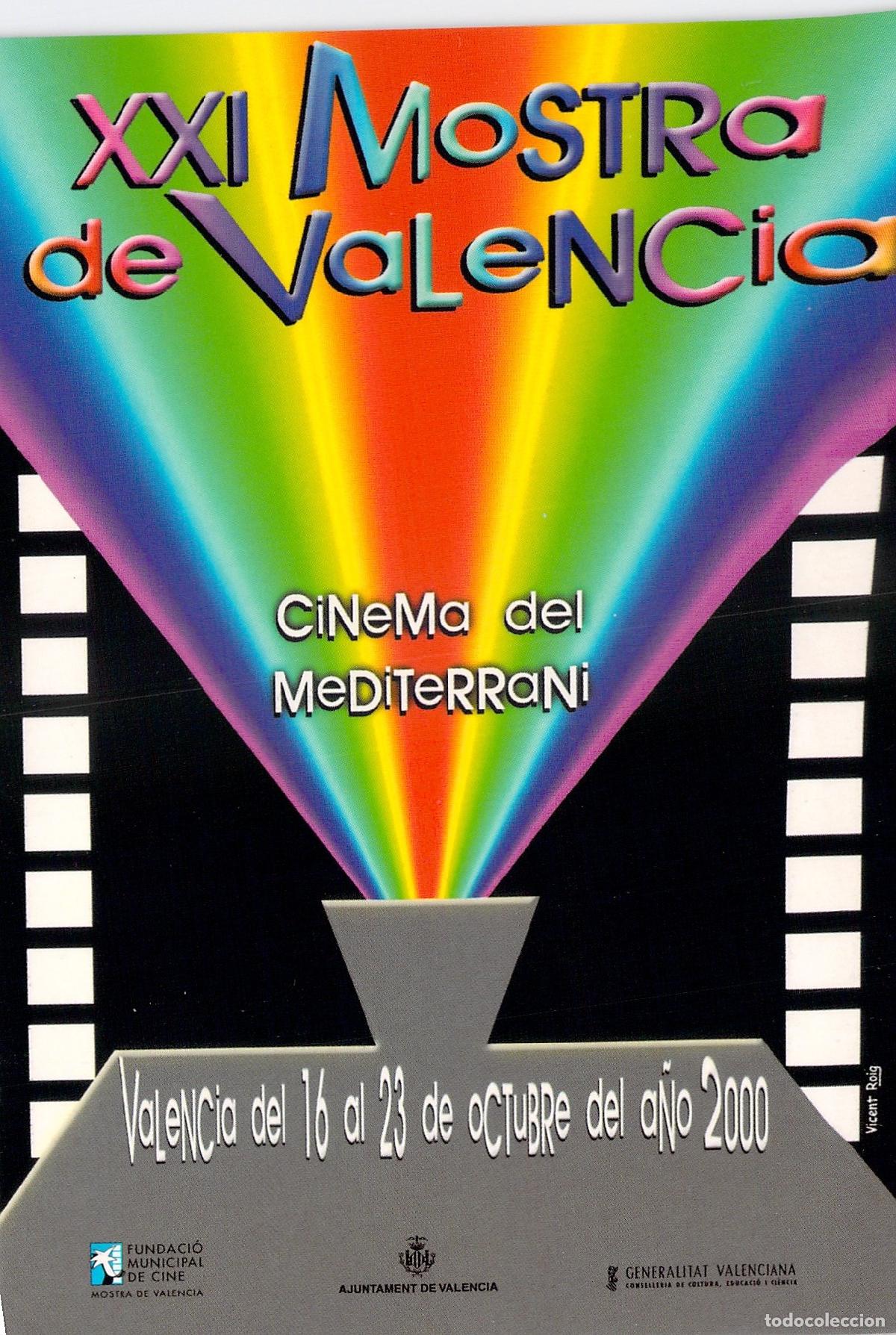 Postales: Postal XXI Mostra de Val&egrave;ncia Cinema del Mediterrani Cartel de Vicent Roig