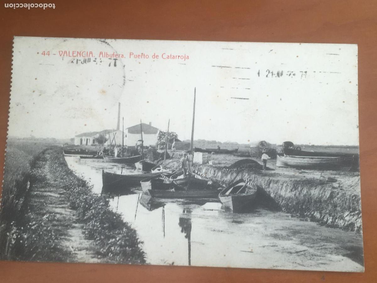 Postales: albufera puerto de catarroja valencia postal original circulada