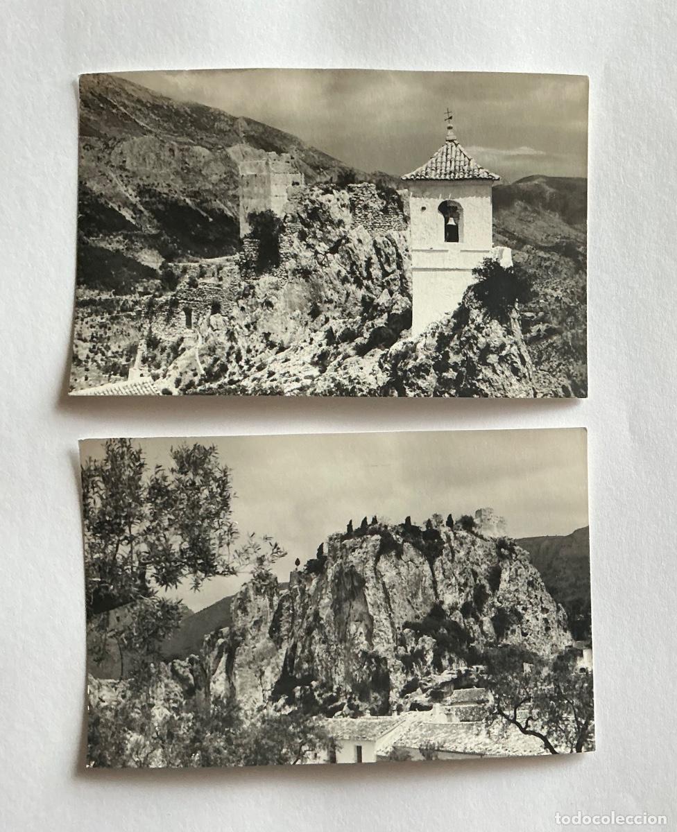 Cartoline: 2 FOTOGRAF&Iacute;AS FORMATO POSTAL VISTAS DE GUADALEST ALICANTE
