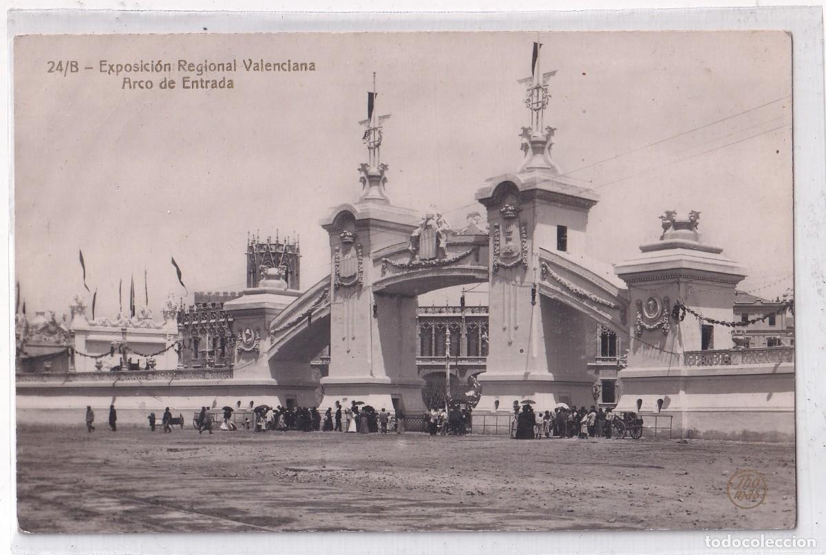 Postales: 24/B Exposici&oacute;n Regional Valenciana. Arco de entrada. Thomas. Escrita. Sin circular.