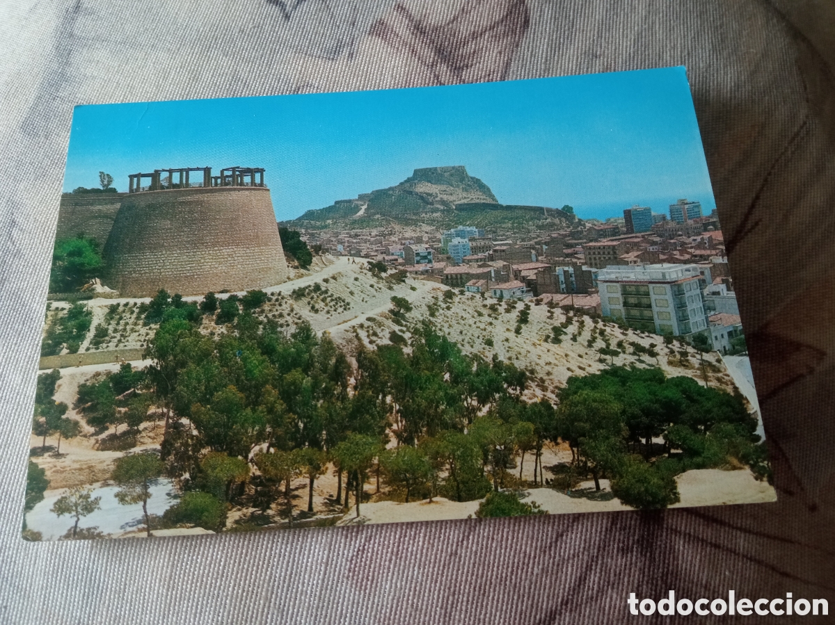 Postales: Antigua postal fotogr&aacute;fica, Alicante, Castillo de San Fernando y Santa Barbara