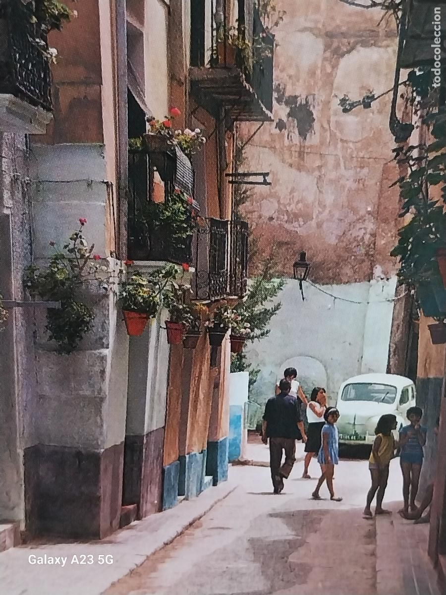 Postales: ALICANTE BARRIO ED GARRABELLA 40 SC ORIGINAL ANIMADA COCHE CLASICO