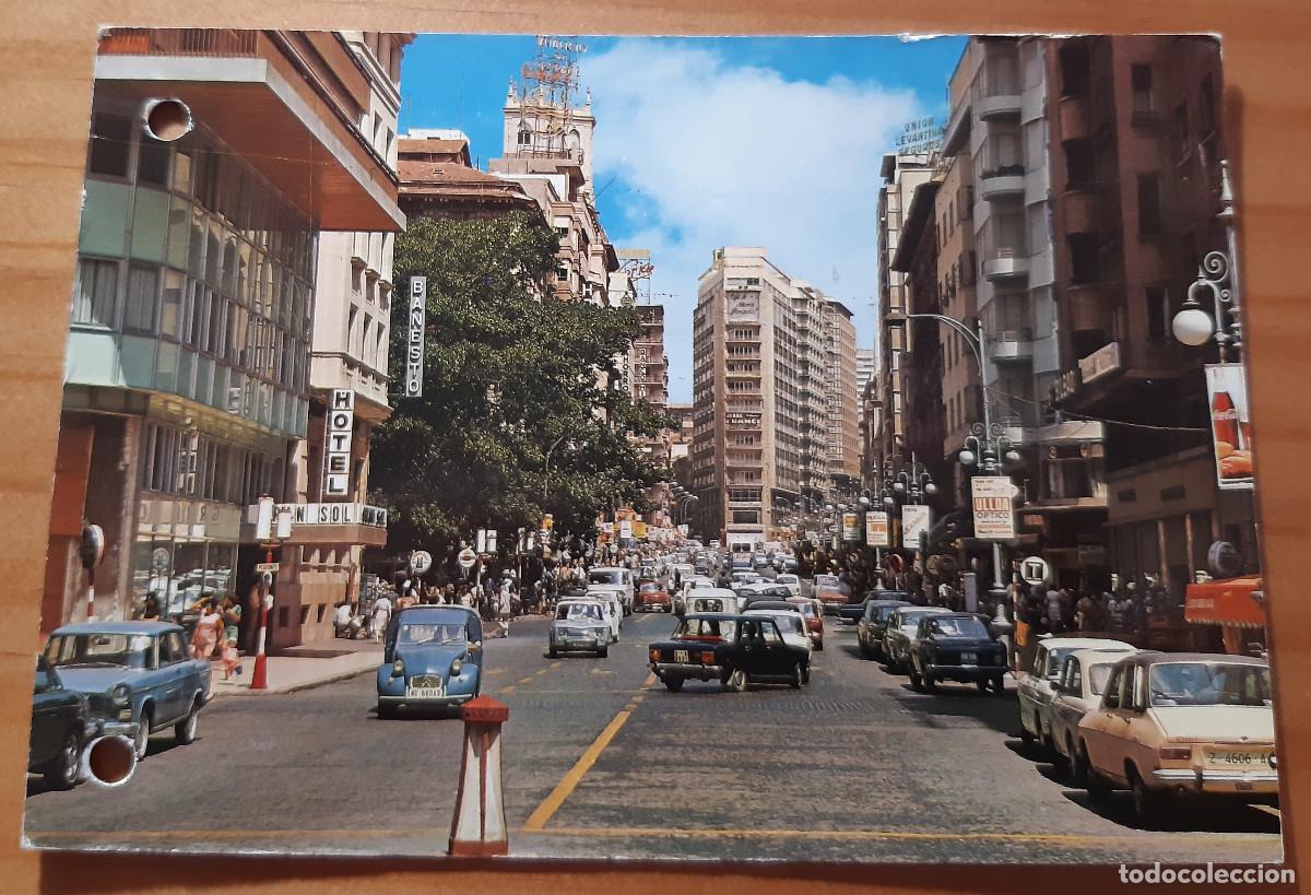 Postales: ALICANTE - N&ordm; 173 - AVENIDA RAMBLA MENDEZ NU&Ntilde;EZ Y TORRE PROVINCIAL - POSTAL CIRCULADA CON SELLO