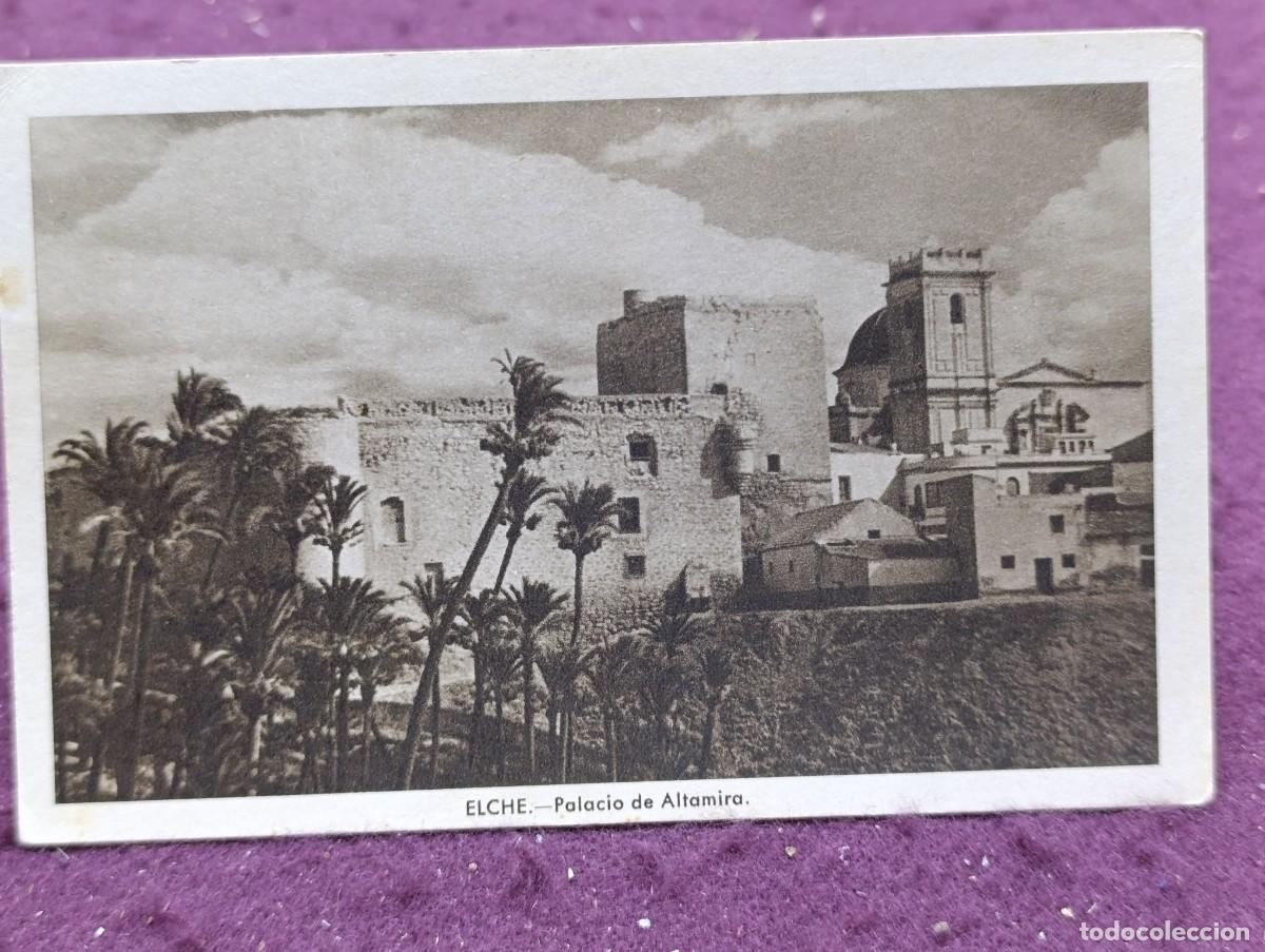 Postales: Antigua Postal en b/n, Elche, Palacio de Altamira