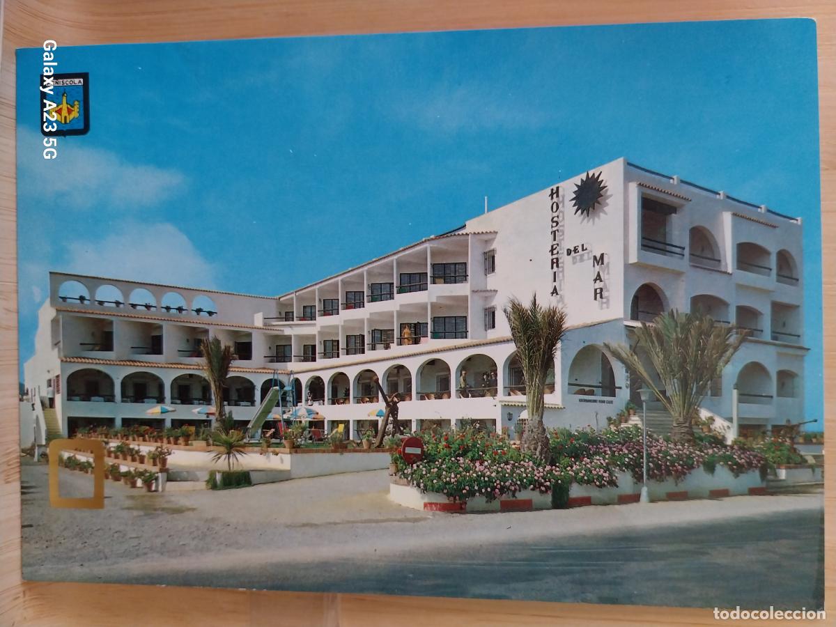 Postales: PE&Ntilde;ISCOLA CASTELLON HOSTERIA MAR ED FISA 36 ESCRITA ERROR MARCO DE ESCUDO IMPRESION