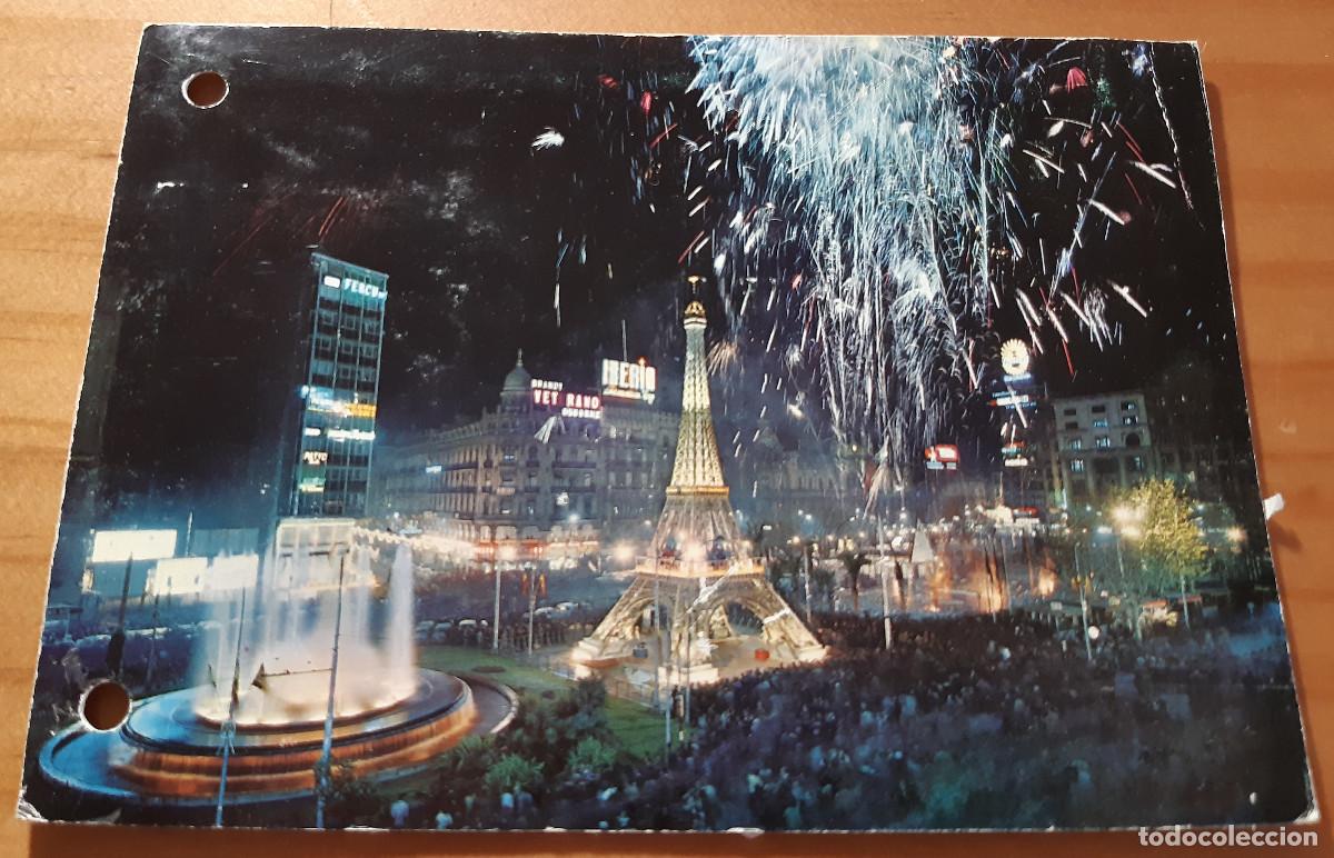Postales: PLAZA DEL CAUDILLO EN D&Iacute;A DE FALLAS, DE NOCHE - VALENCIA - N&ordm; 261