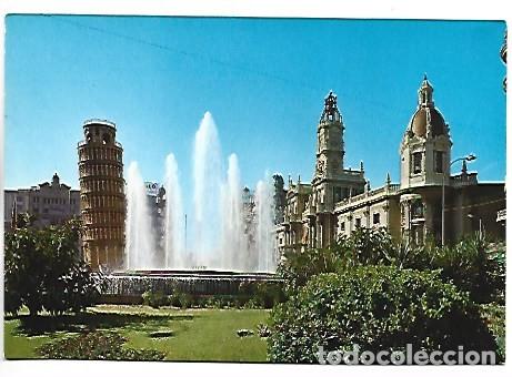 Postales: FALLA EN LA PLAZA DEL CAUDILLO.- VALENCIA
