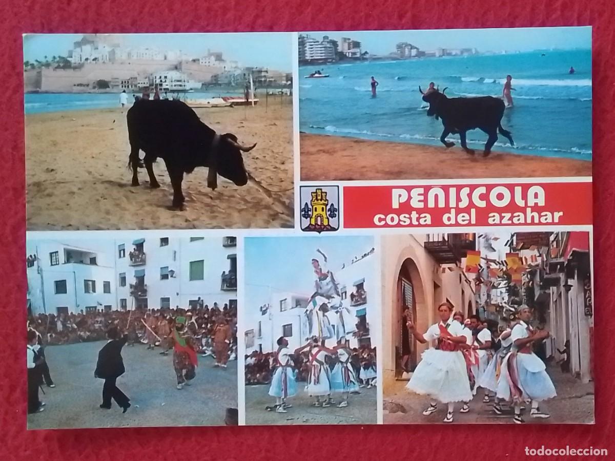 Postales: POSTAL POST CARD SPAIN ESPAGNE PE&Ntilde;&Iacute;SCOLA CASTELL&Oacute;N COSTA DEL AZAHAR..VISTAS..TORO TOROS PLAYA...ETC.