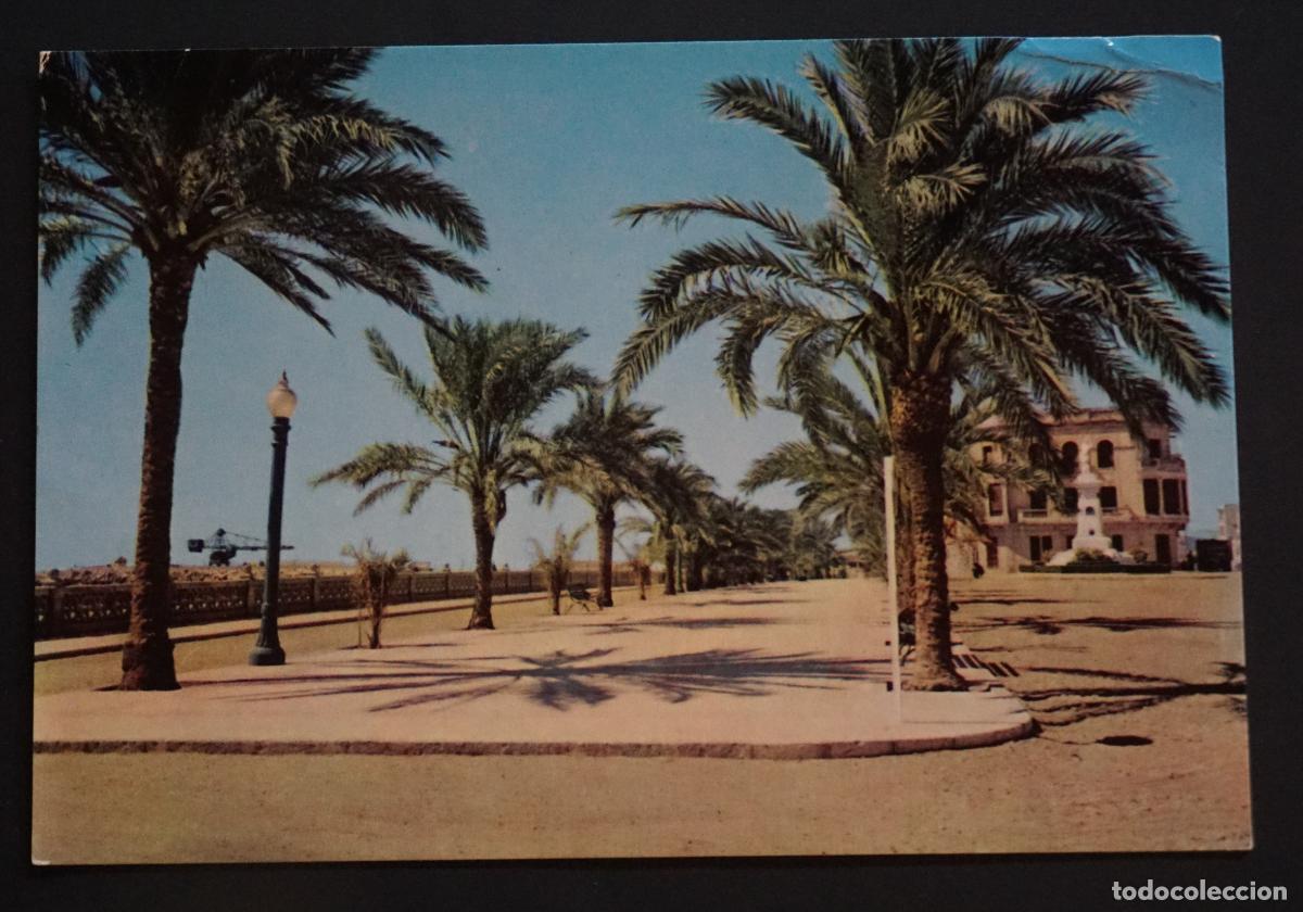 Postales: Vinar&ograve;s (Castell&oacute;n). Paseo, postal circulada el a&ntilde;o 1963