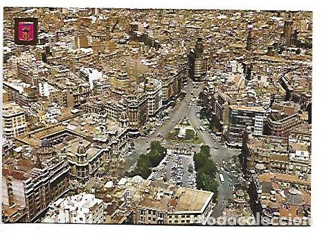 Postales: VISTA AEREA, PLAZA DEL CAUDILLO.- VALENCIA