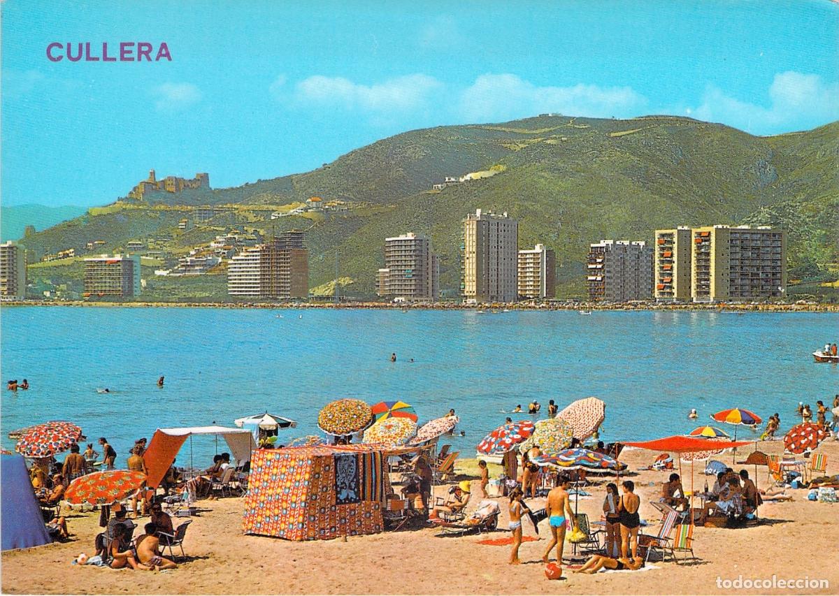 Postales: Postal de Cullera, Valencia - Playa Sicania y Rac&oacute; con Ba&ntilde;istas