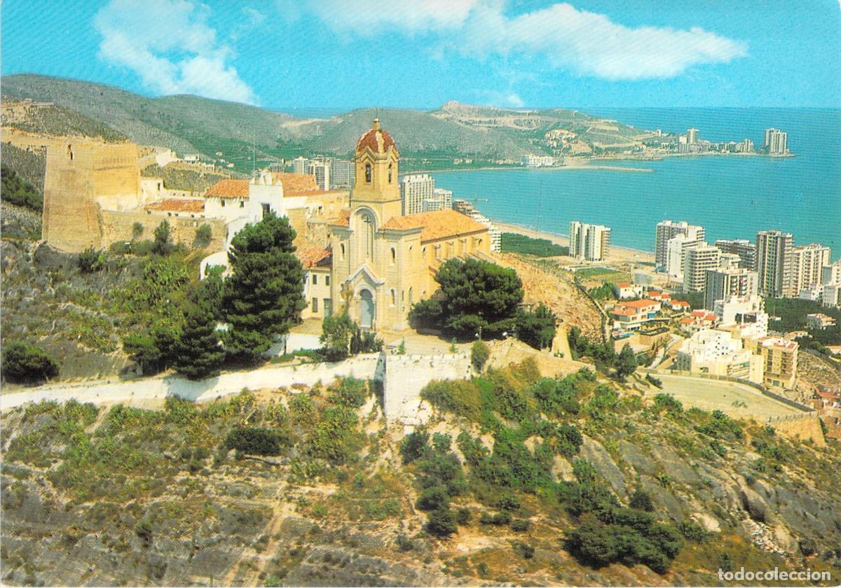 Postales: Postal de Cullera, Vista Panor&aacute;mica con Castillo y Santuario, Valencia