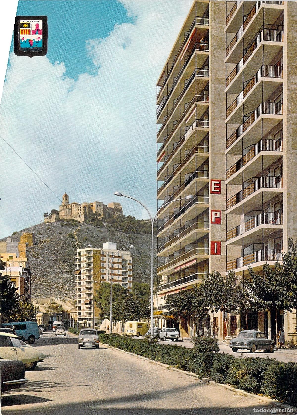 Postales: Postal de Cullera - Avenida Peris Mencheta y Santuario, Valencia