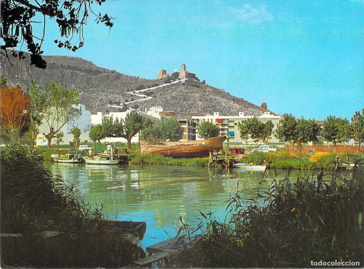 Postales: Postal Cullera Valencia R&iacute;o J&uacute;car y Castillo Costa del Azahar