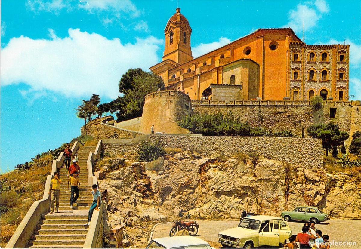 Postales: Postal de Cullera, Valencia - Subida al Castillo con Coches Cl&aacute;sicos