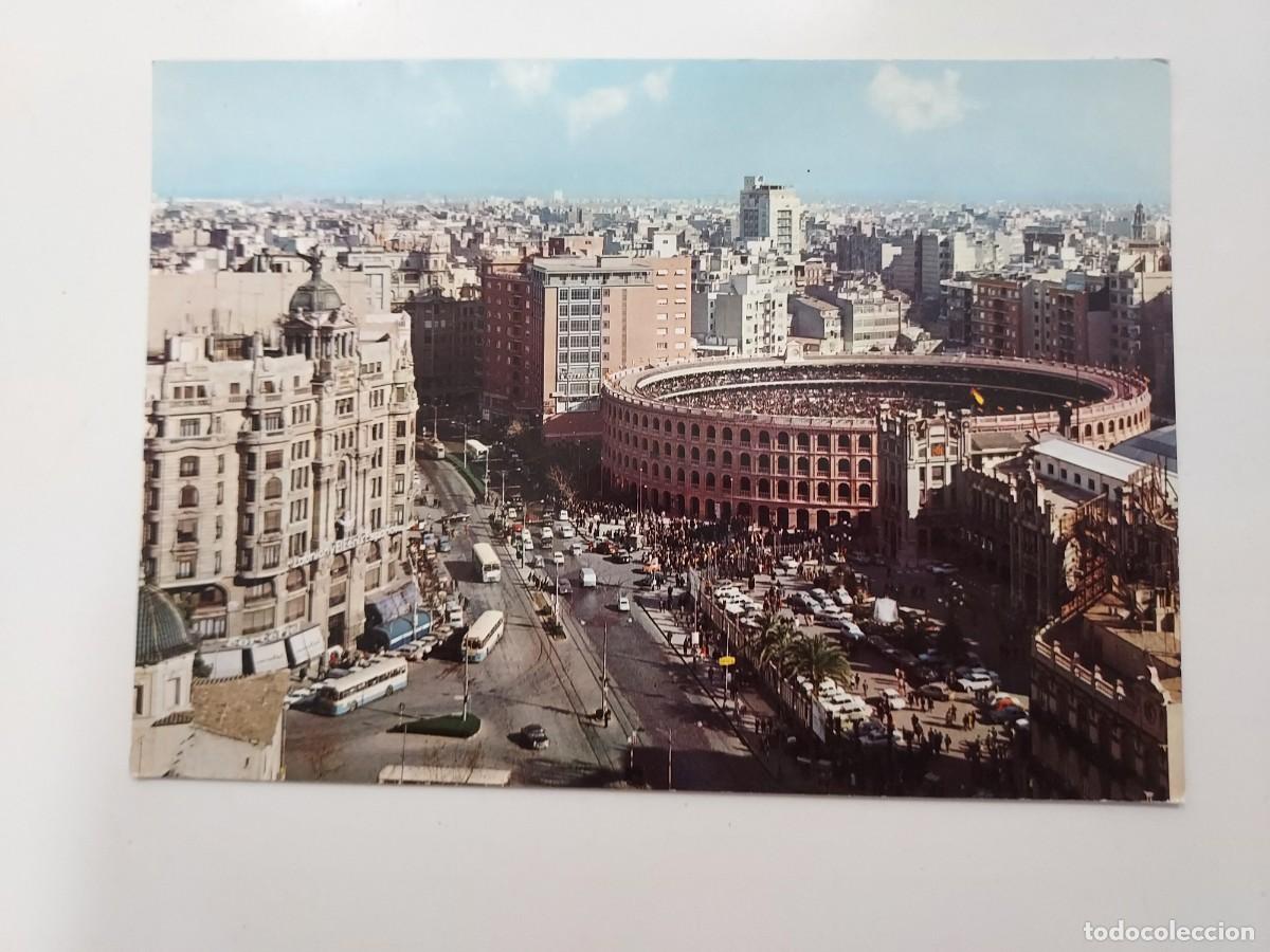 Postales: POSTAL VALENCIA PLAZA DE TOROS VISTA PARCIAL. 1972. SIN CIRCULAR. BANCO HISPANO AMERICANO