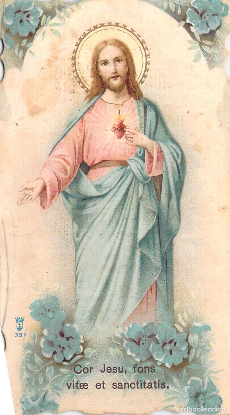 Postales: Estampa Estampa Religiosa Recordatorio Sagrado Coraz&oacute;n de Jes&uacute;s Mislata