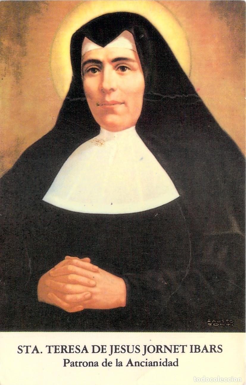 Postales: Estampa de Santa Teresa de Jes&uacute;s Jornet Ibars Patrona de la Ancianidad