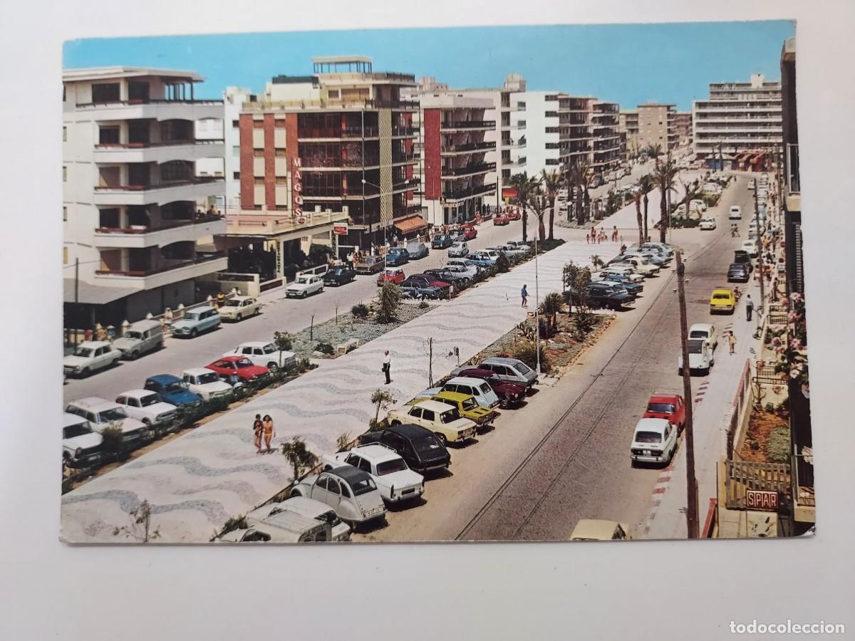 Postales: POSTAL TABERNES DE VALLDIGNA PASEO. 1974. SIN CIRCULAR. TODOS LOS COCHES