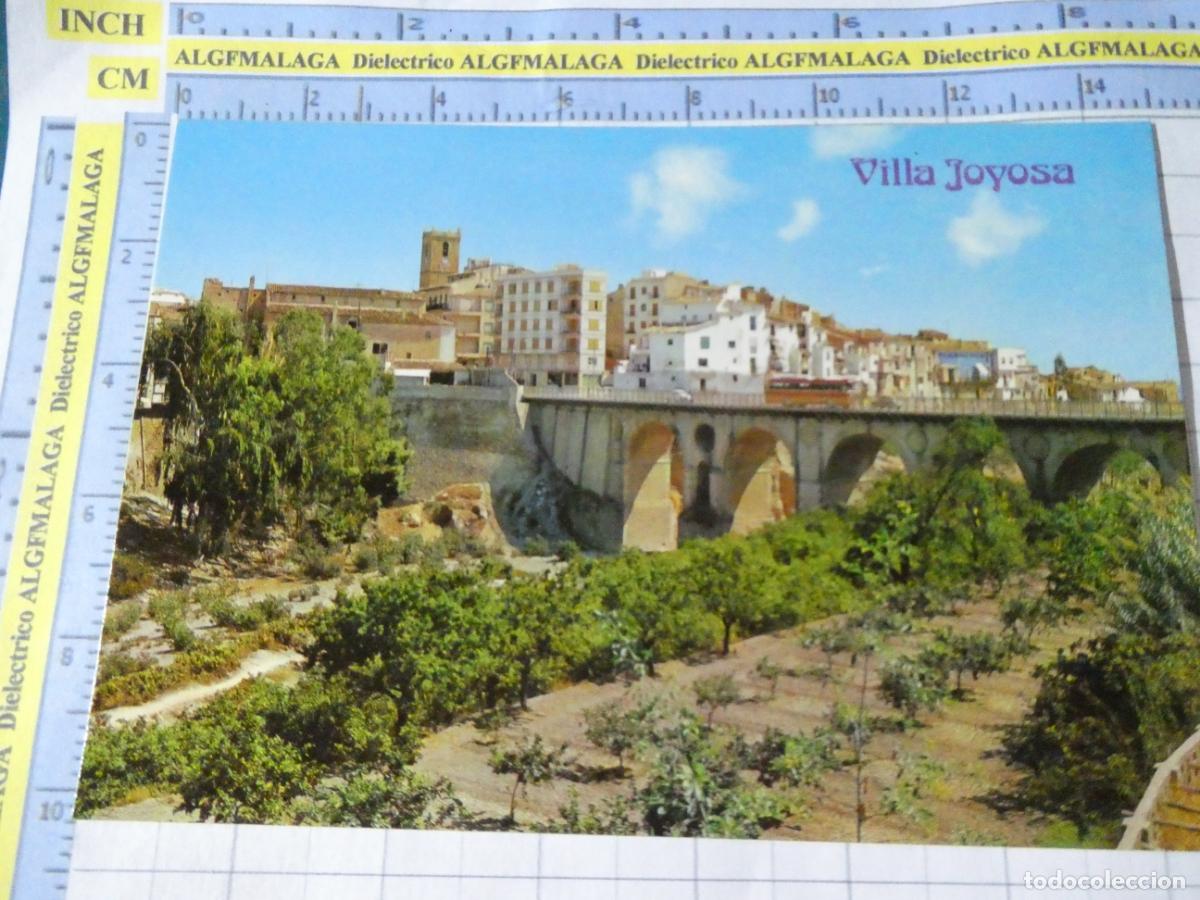 Postales: POSTAL DE ALICANTE. A&Ntilde;O 1968. VILLAJOYOSA VISTA PARCIAL. PUENTE. 19 GALIANA. 2640