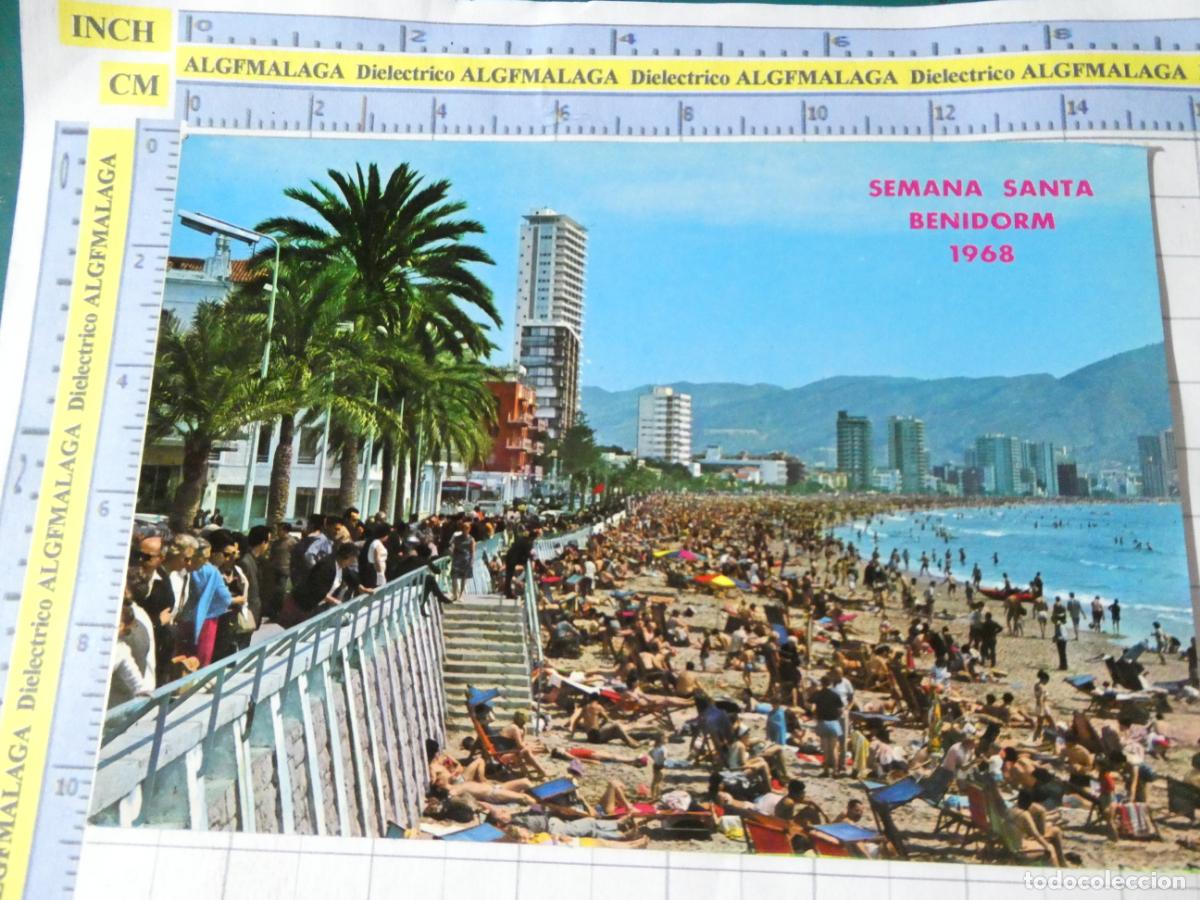 Postales: POSTAL DE ALICANTE. A&Ntilde;O 1968. BENIDORM EN SEMANA SANTA 18 GALIANA. 2667