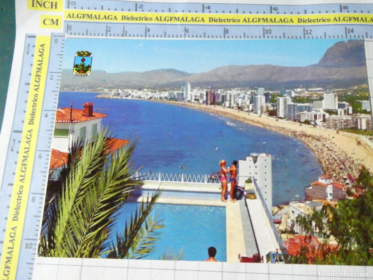 Postales: POSTAL DE ALICANTE. A&Ntilde;O 1970. BENIDORM PANOR&Aacute;MICA PLAYA DE LEVANTE 43 GALIANA. 2674