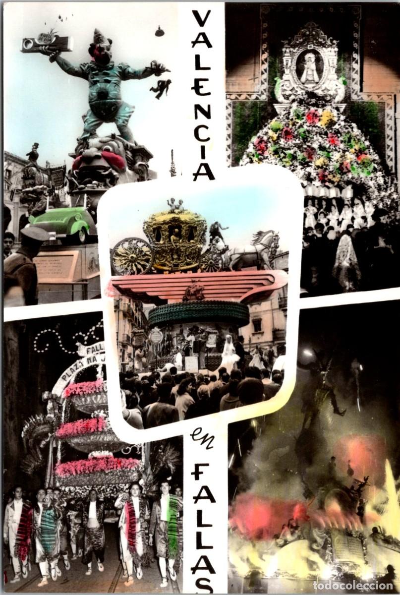 Postales: Valencia en Fallas - JDP Valencia 91 - Coloreada - 148x100mm - Texto remitente: Descripci&oacute;n Im&aacute;genes
