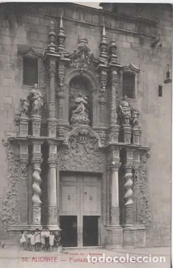 Postales: ALICANTE SIN ESCRIBIR IGLESIA SANTA MARIA