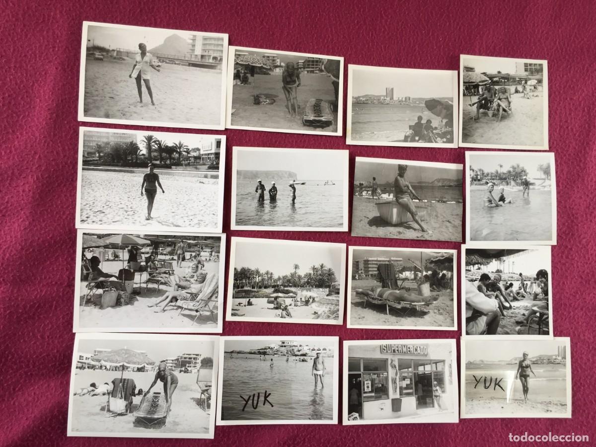 Postales: LOTE DE 16 FOTOS / FOTOGRAFIAS DE VERANEO EN JAVEA (ALICANTE) A&Ntilde;OS 70