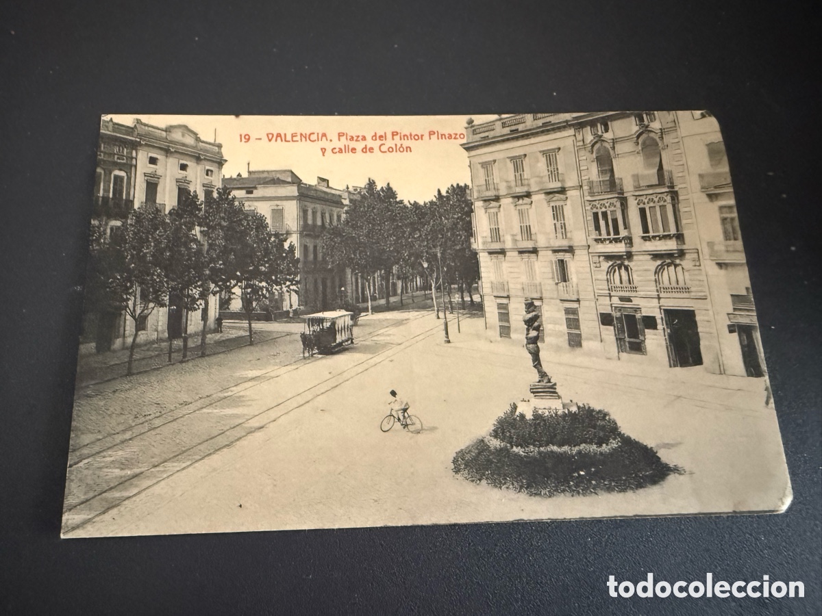 Postales: Postal VALENCIA. Plaza del Pintor Pinazo y calle de Colon