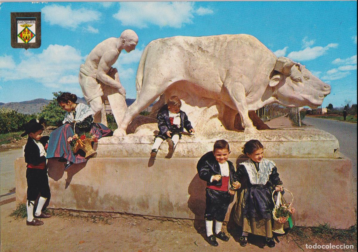 Postales: CASTELLON DE LA PLANA, MONUMENTO A PEROT DE GRANYANA - COMAS ALDEA N&ordm;30 - S/C